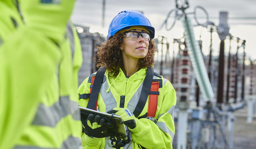 construction workers on a site