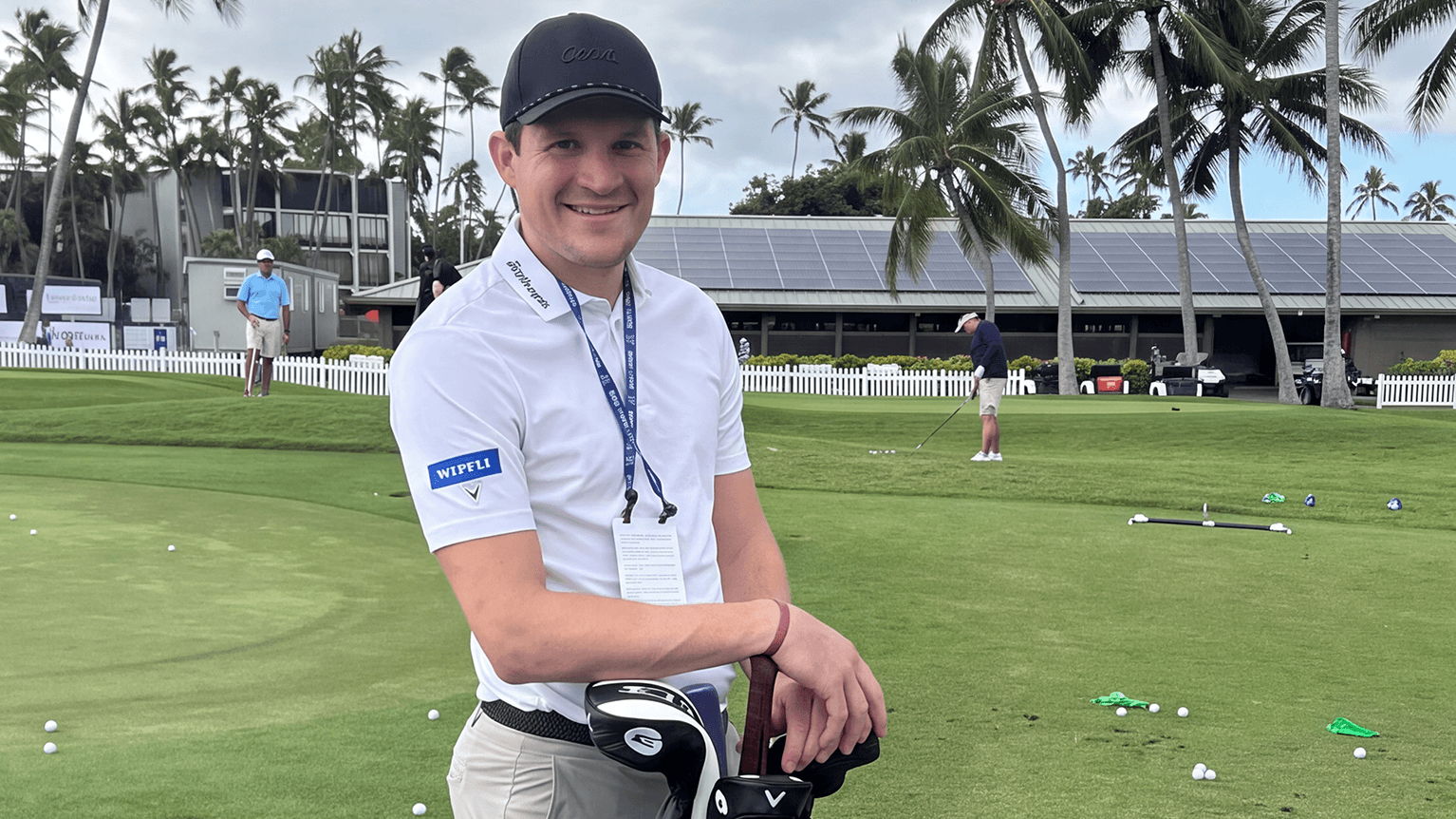 Alex Gaugert at a golf event